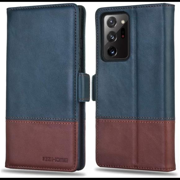 Fathers Day Gifts For Galaxy Note 20 Ultra Leather Wallet Case Credit Card Slot - Picture 2 of 7